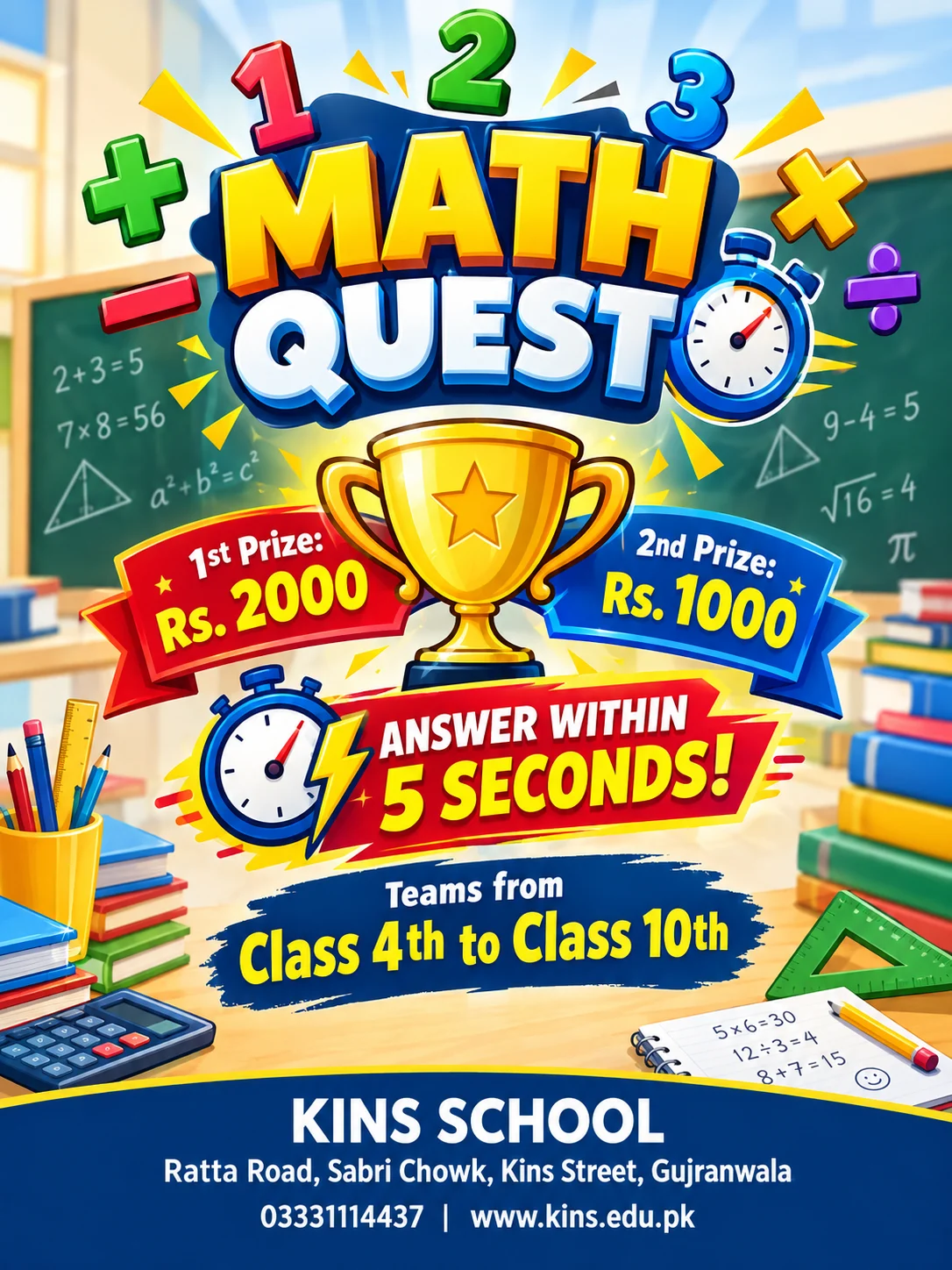 Math Quest A Mathematics Competition for Young Mathematicians